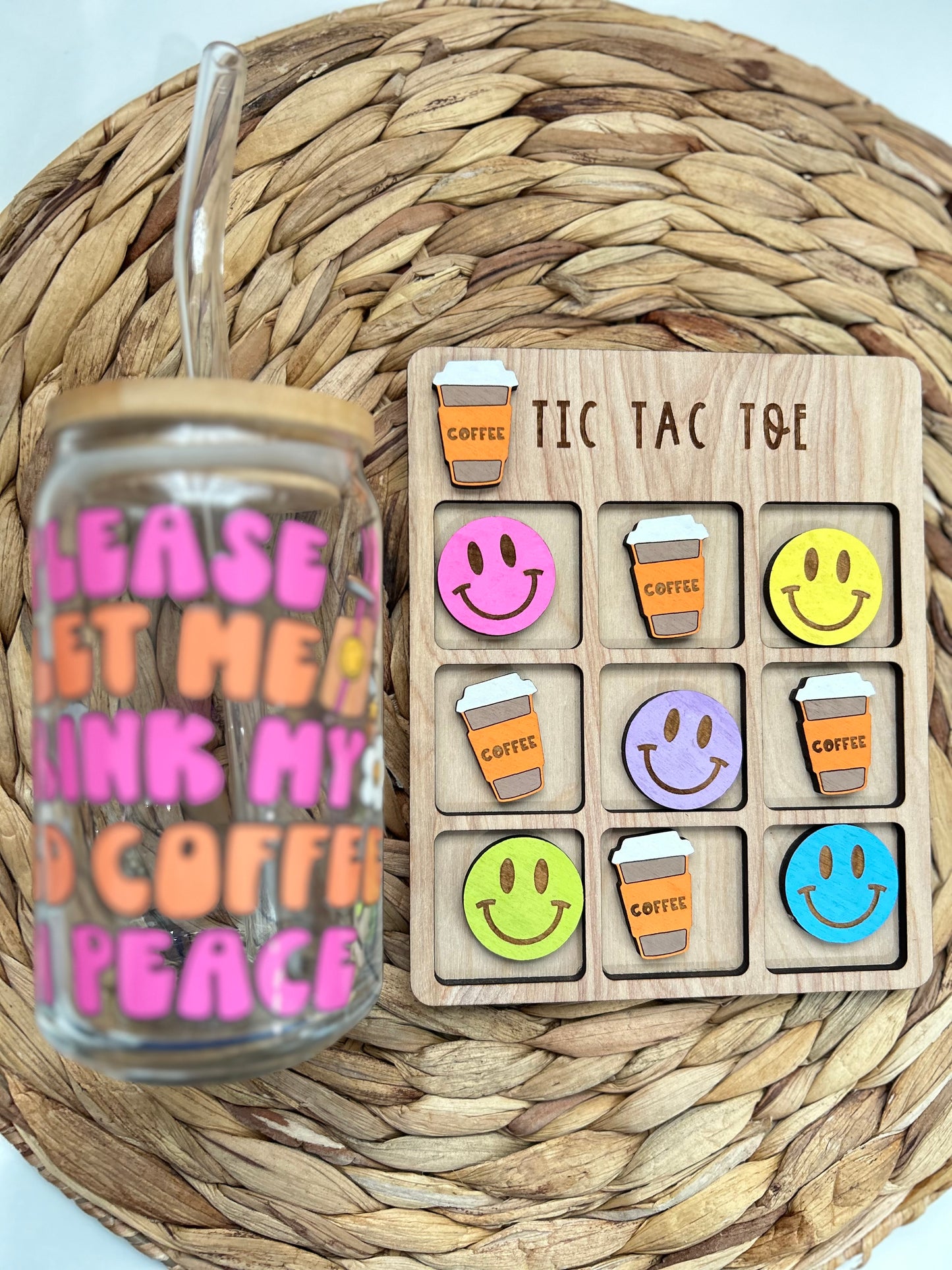 Mini Coffee Lovers Tic Tac Toe