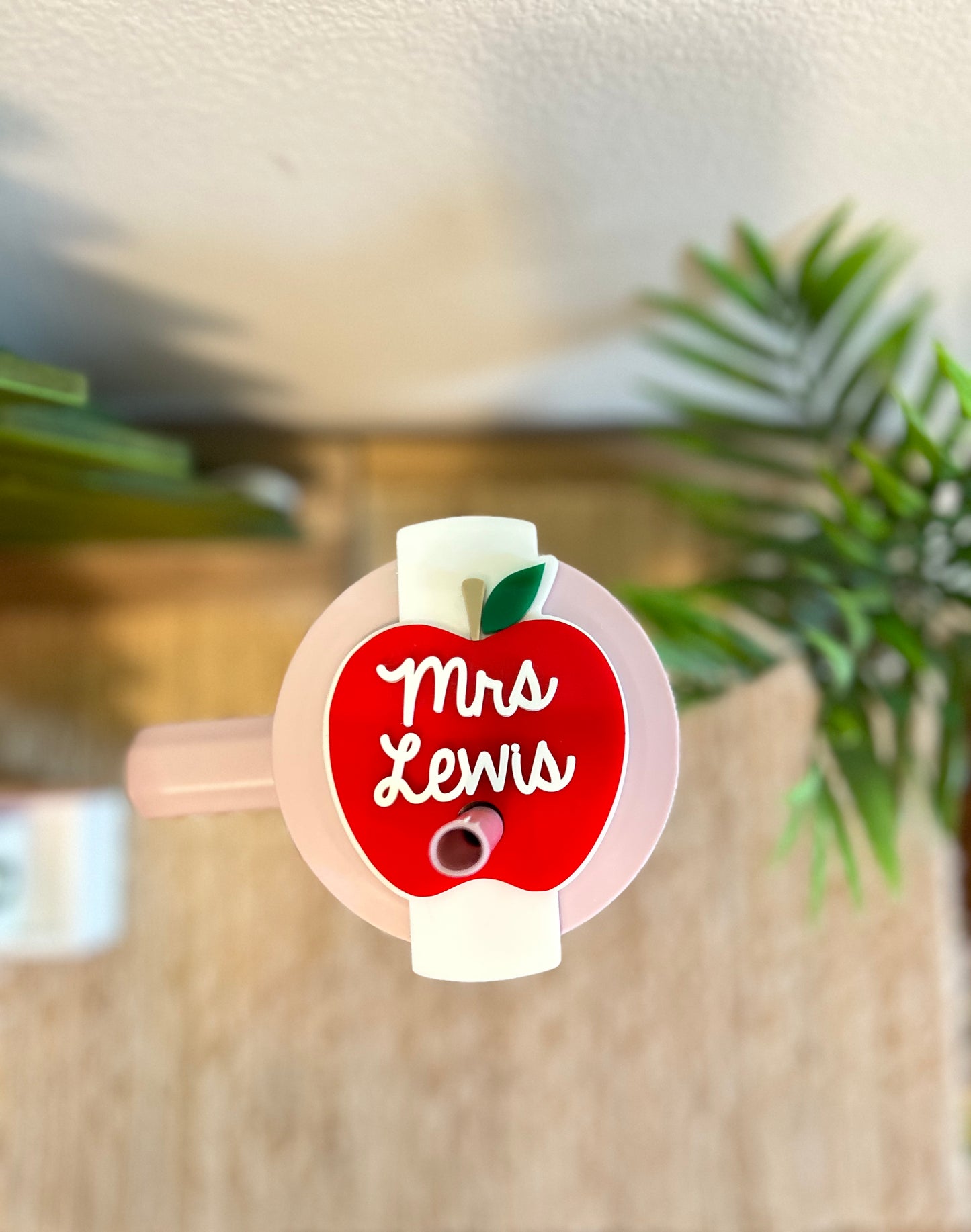 Apple Teacher Tumbler Topper