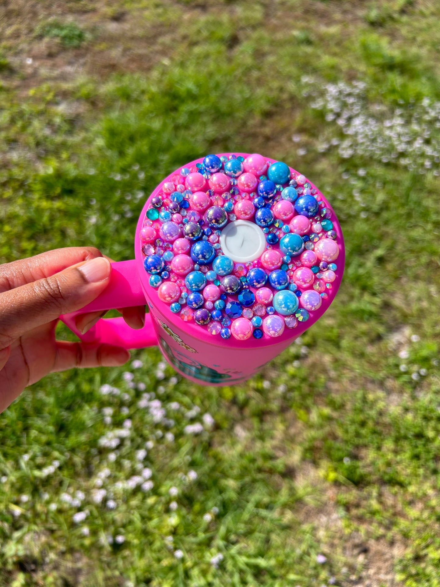 Blue Alien and Girlfriend Tumbler