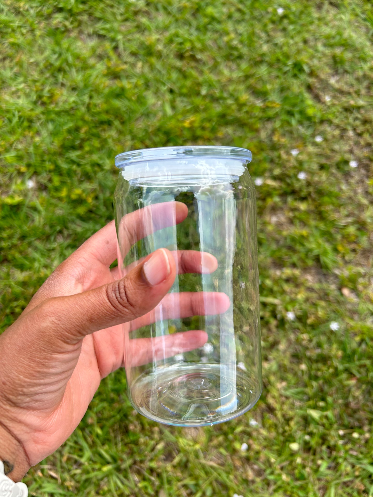 16oz Clear Plastic Libbey Cans