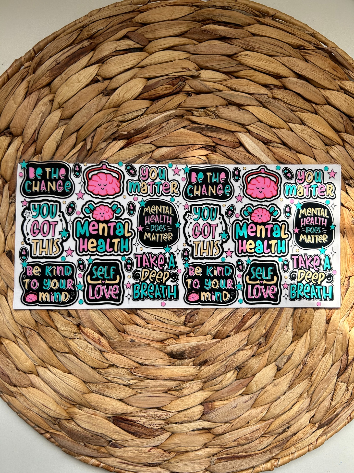 Mental Health Matters UV DTF Transfer