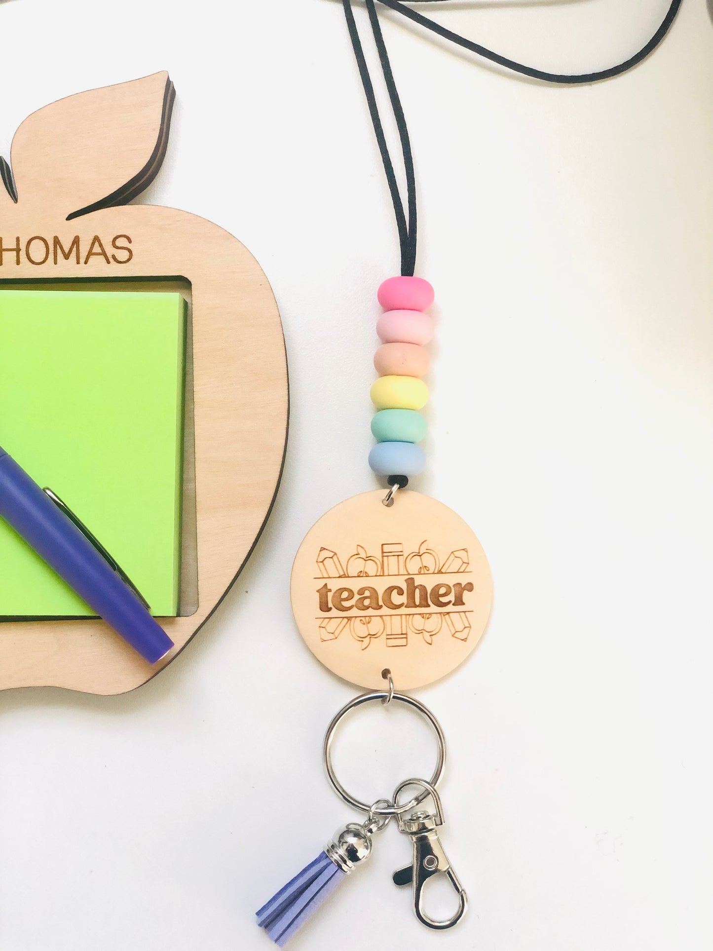 Beaded Teacher Lanyard