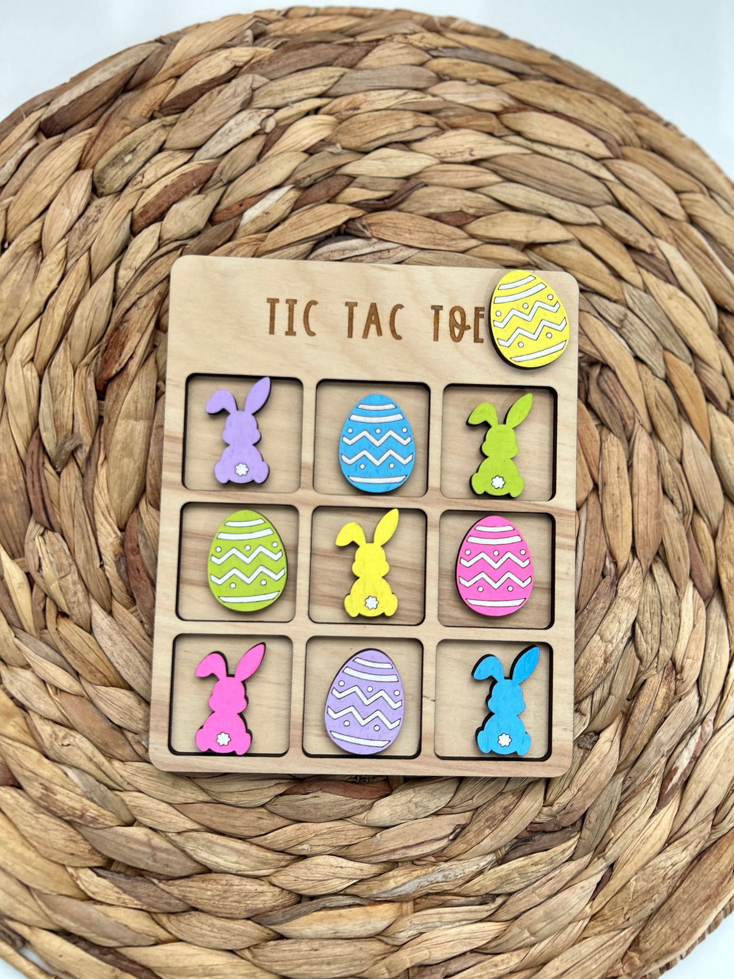 Mini Easter Tic Tac Toe Board