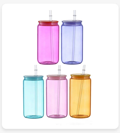 16oz Colored Glass Cans