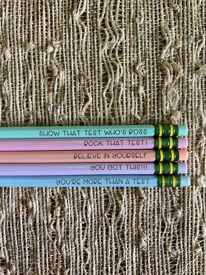 Engraved Testing Pencils