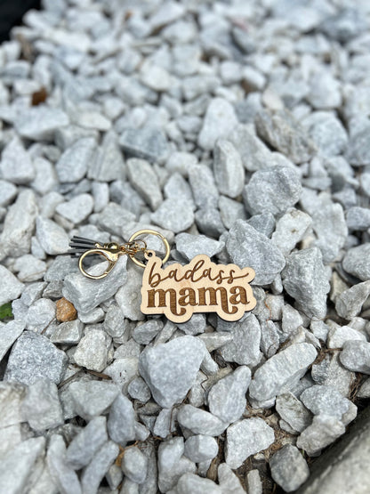 Engraved Mama Keychains/Bag Charms