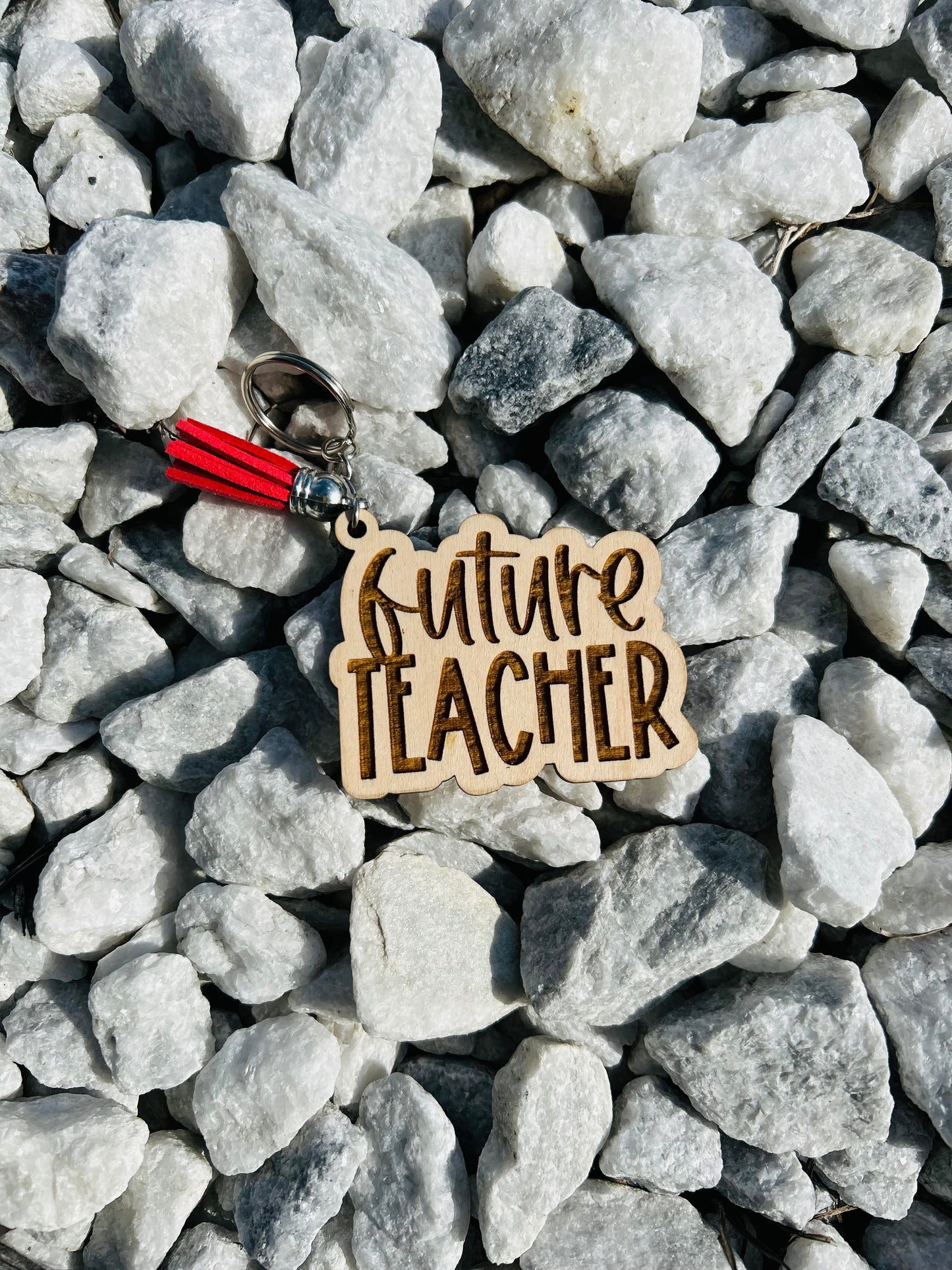 Engraved Teacher Appreciation Keychain/Bag Charms