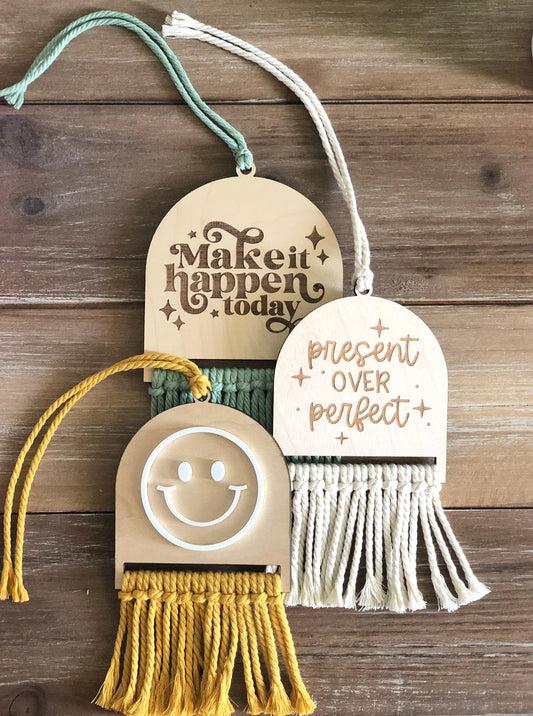 Positive Vibes Car Charms