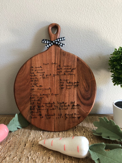 Recipe Cutting Board